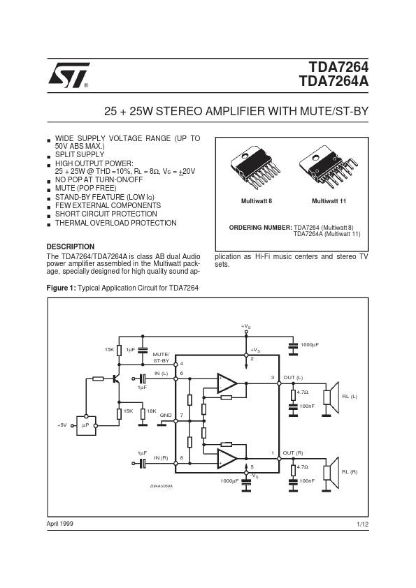 TDA7264A ST Microelectronics
