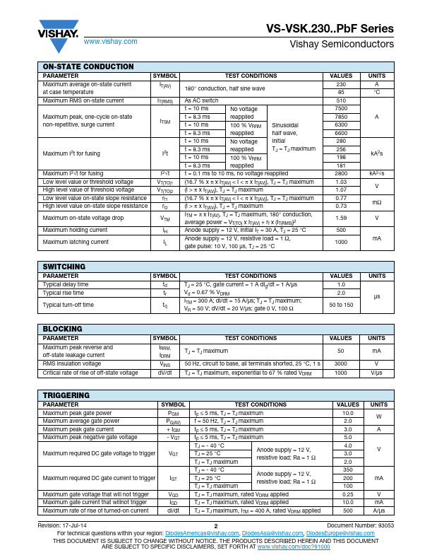 VS-VSKT230-12PBF