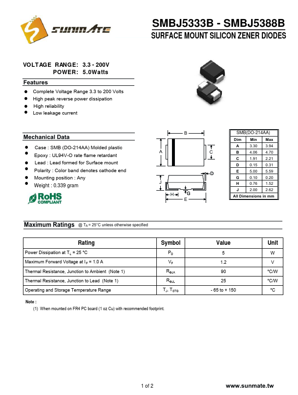 SMBJ5380B SunMate