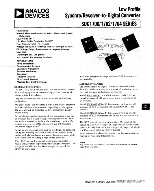 SDC1702 Analog Devices