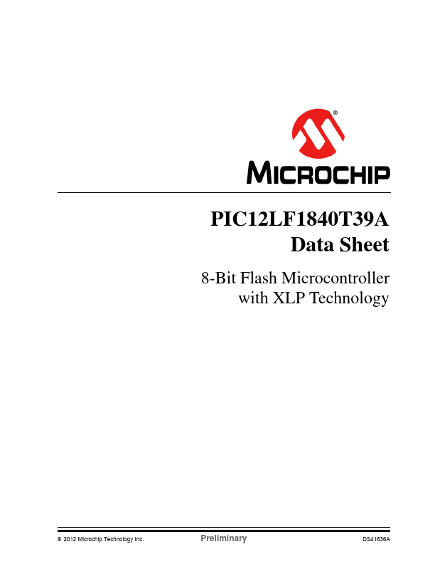 PIC12LF1840T39A Microchip