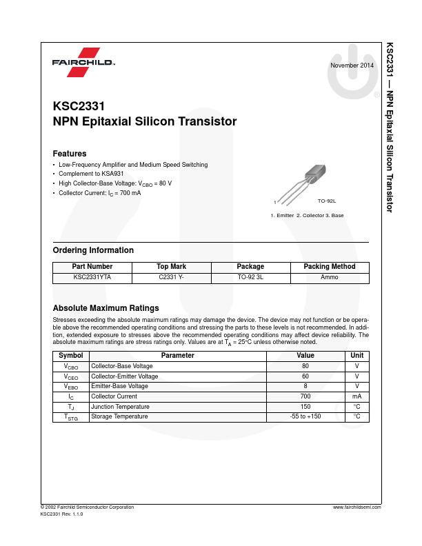 KSC2331 Fairchild Semiconductor