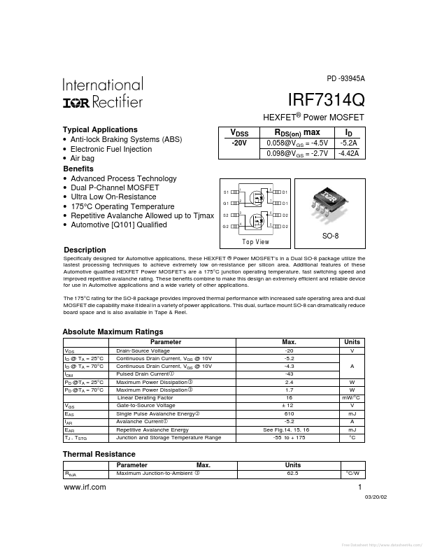 IRF7314Q