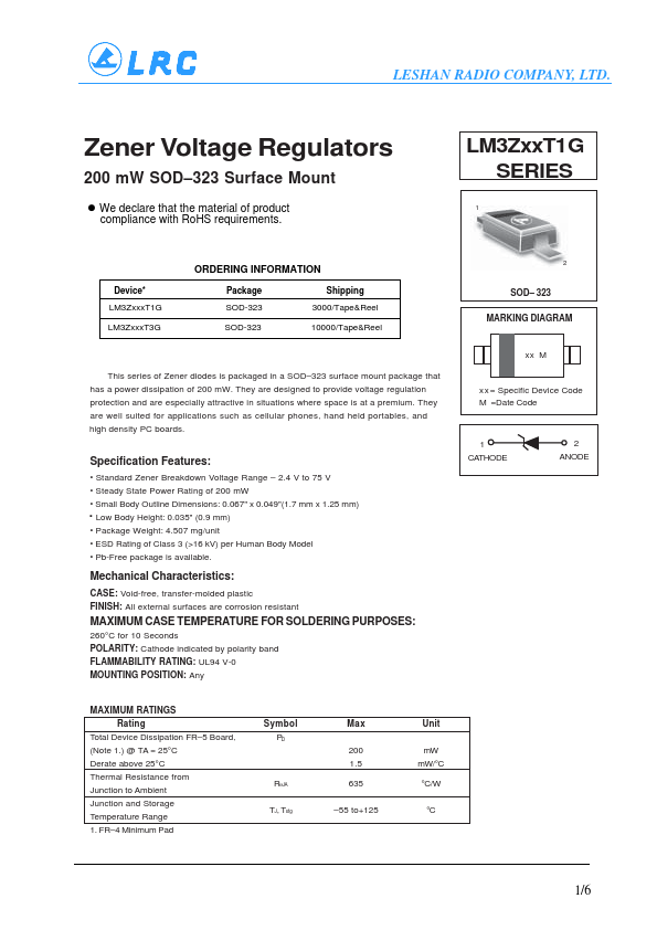 <?=LM3Z16VT1G?> डेटा पत्रक पीडीएफ