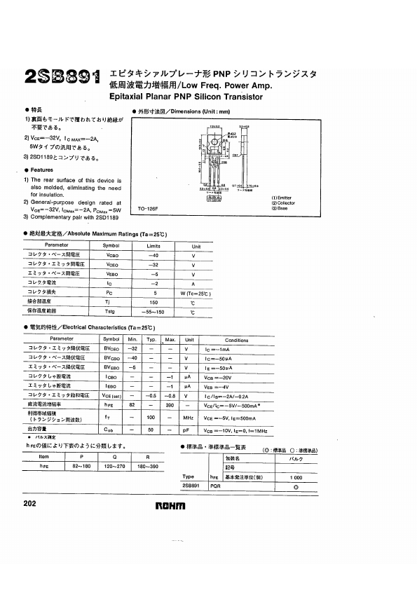 2SB891 Rohm