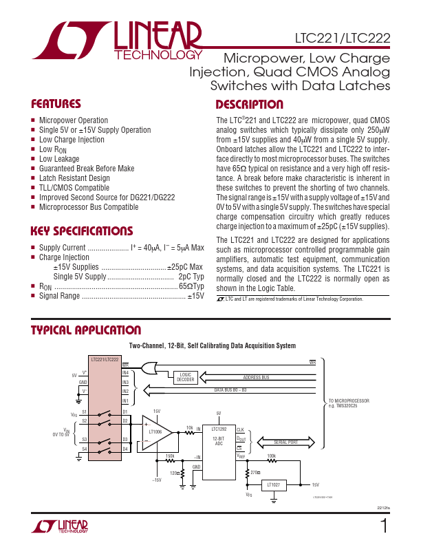 LTC222 Linear Technology