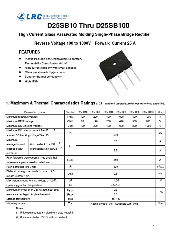 D25SB80 LRC