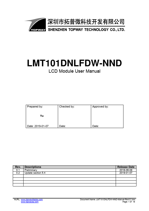 LMT101DNLFDW-NND
