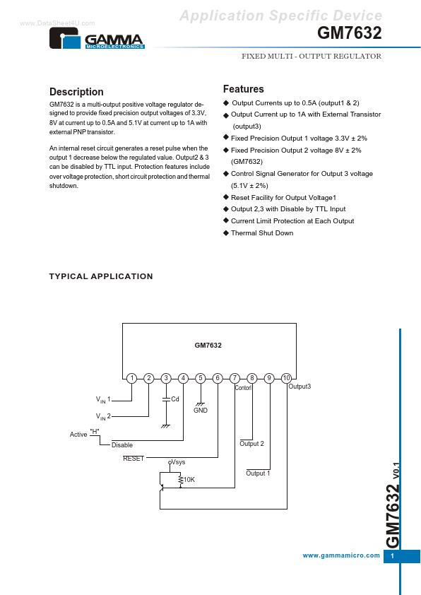 GM7632 Gamma Microelectronics