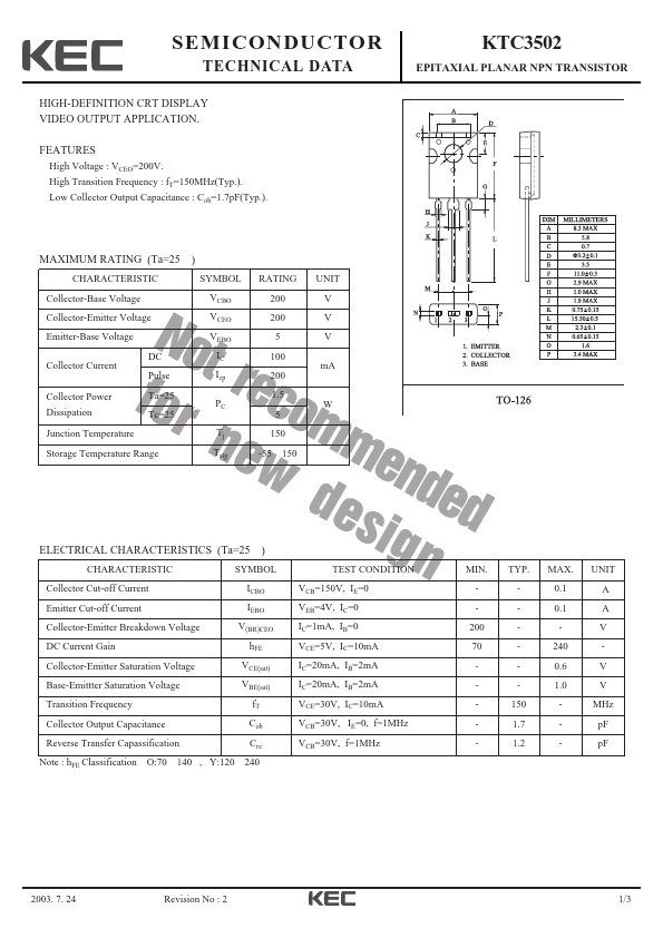 KTC3502