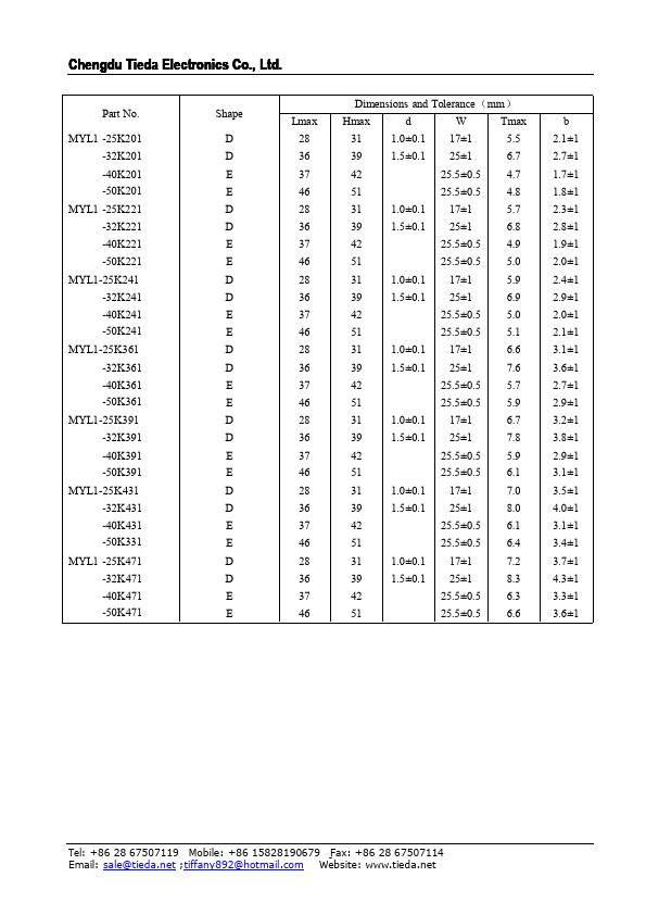 MYL1-50K511