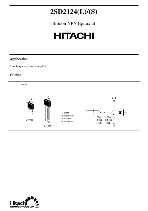 2SD2124 Hitachi Semiconductor