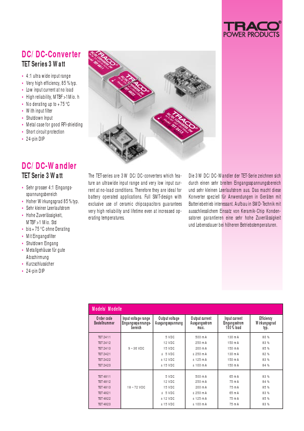 TET4823 Traco Electronic AG