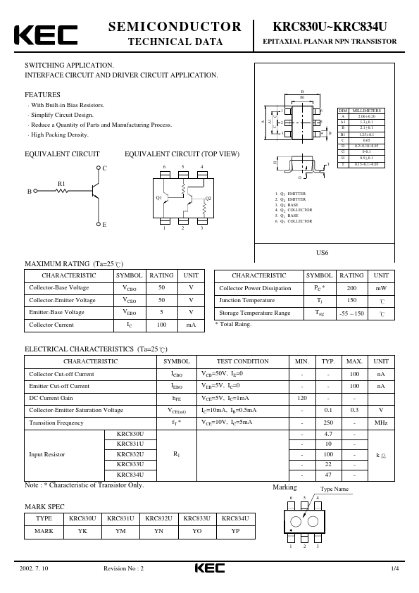 KRC832U Korea Electronics