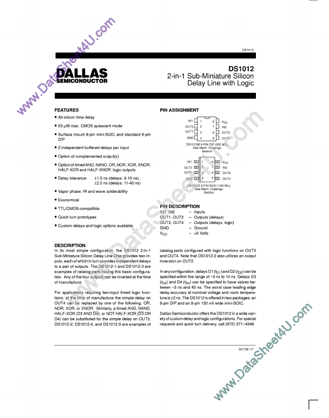 DS1012 Dallas Semiconductor
