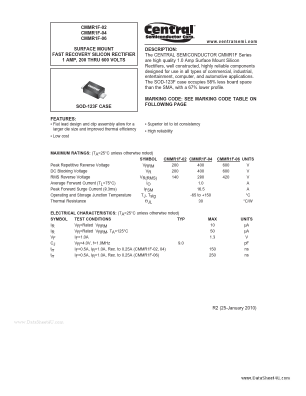 CMMR1F-04 Central Semiconductor