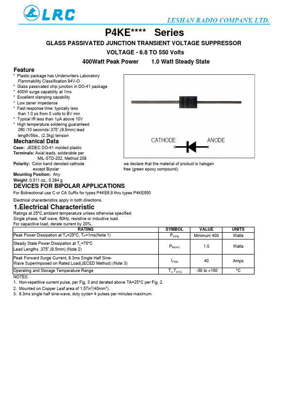 P4KE7.5 LRC