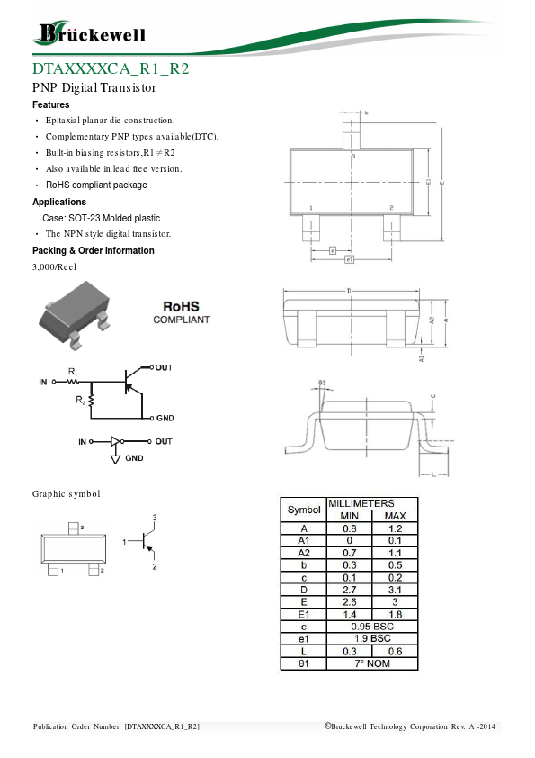 DTA143XCA Bruckewell