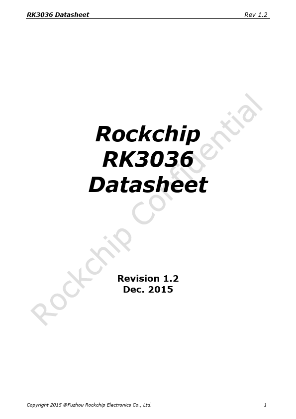 RK3036 Rockchip