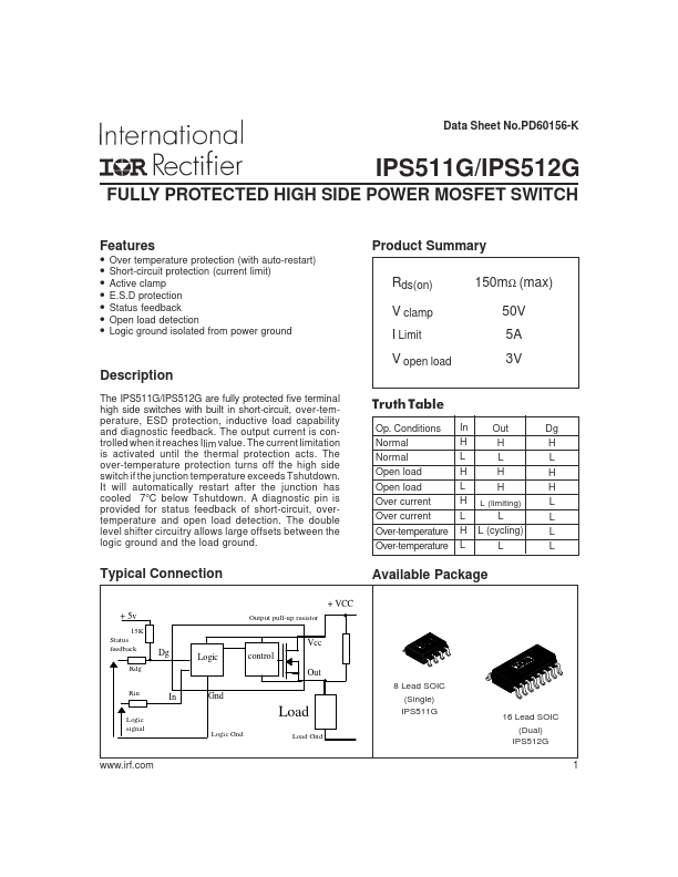 IPS511G International Rectifier