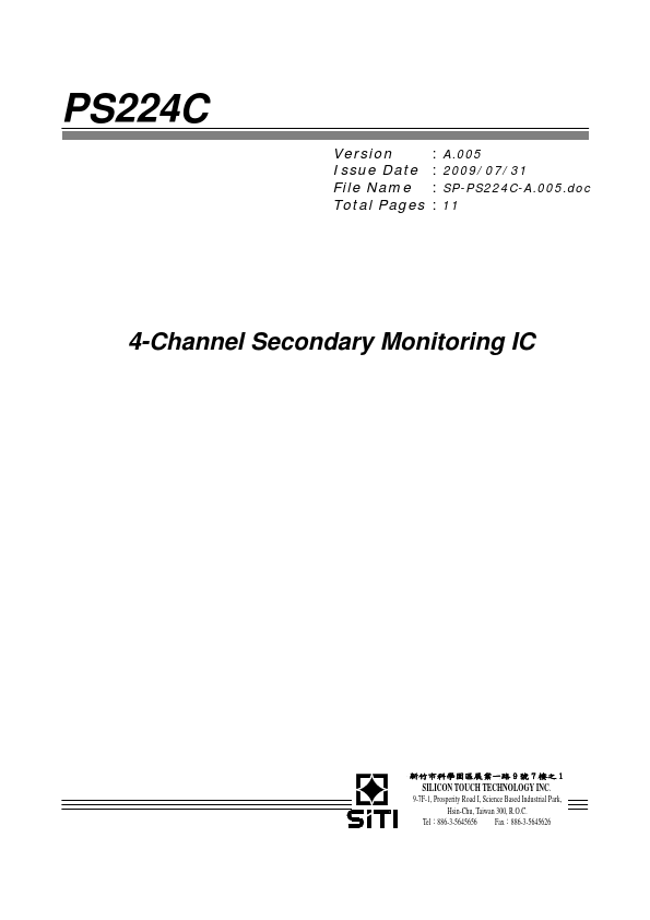 <?=PS224C?> डेटा पत्रक पीडीएफ