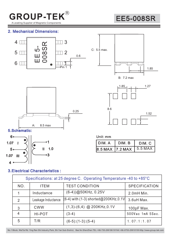 <?=EE5-008SR?> डेटा पत्रक पीडीएफ