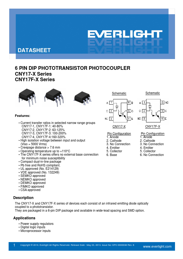 CNY17F-1 Everlight