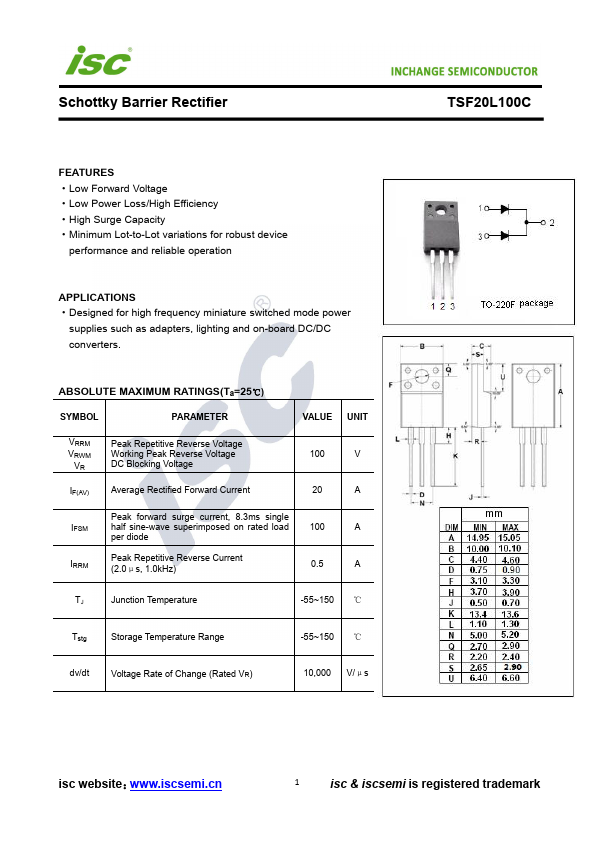<?=TSF20L100C?> डेटा पत्रक पीडीएफ