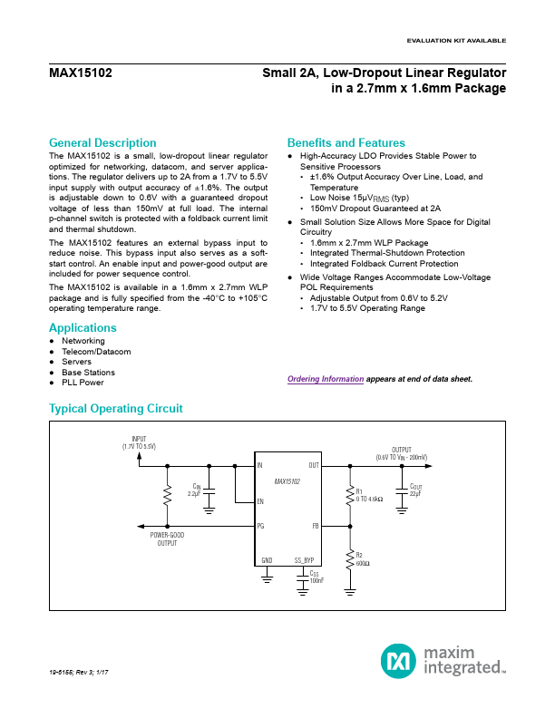 MAX15102 Maxim Integrated Products