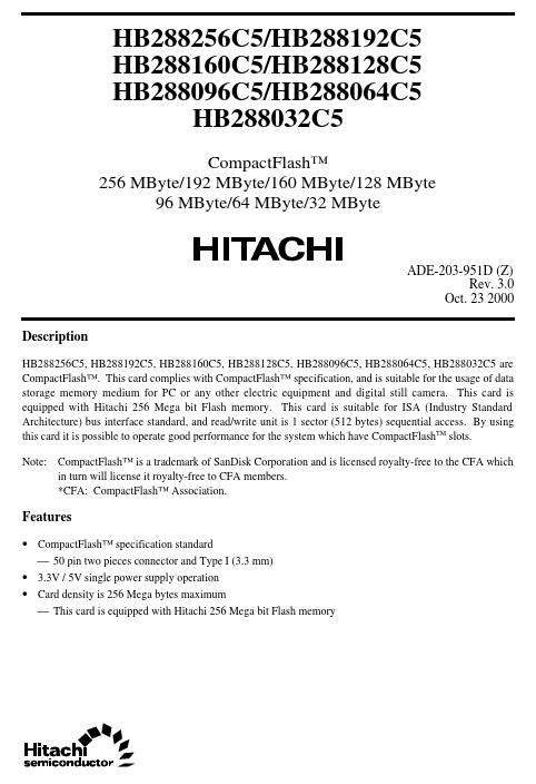 HB288096C5 Hitachi Semiconductor
