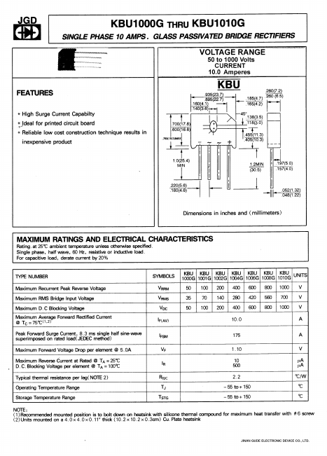 KBU1010G