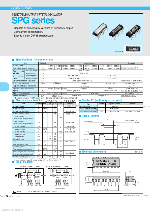 SPG8650 EPSON Electronics