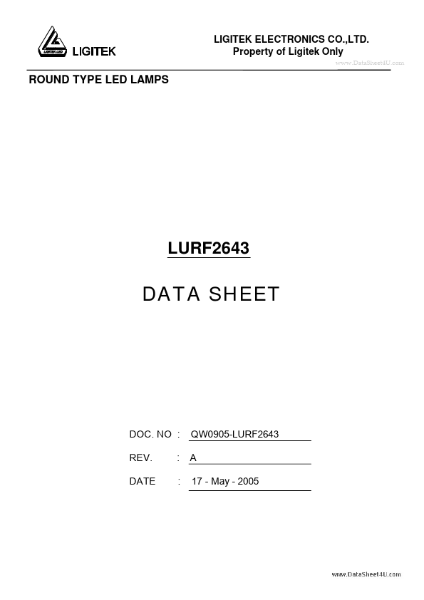 <?=LURF2643?> डेटा पत्रक पीडीएफ