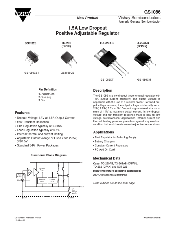 GS1086CST3.3