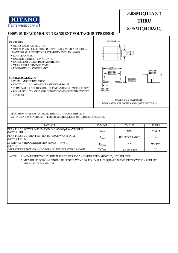 5.0SMCJ120A