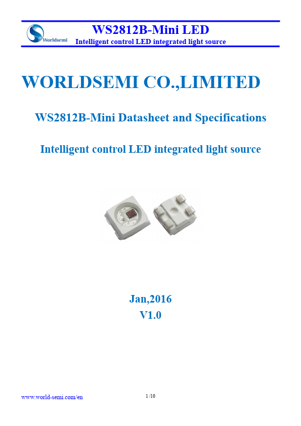 WS2812B-Mini Worldsemi