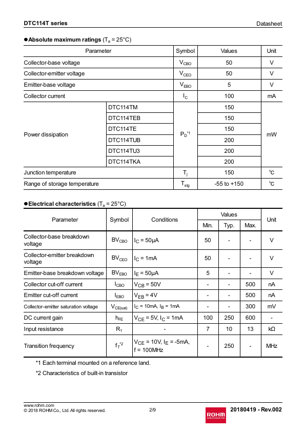 DTC114TE