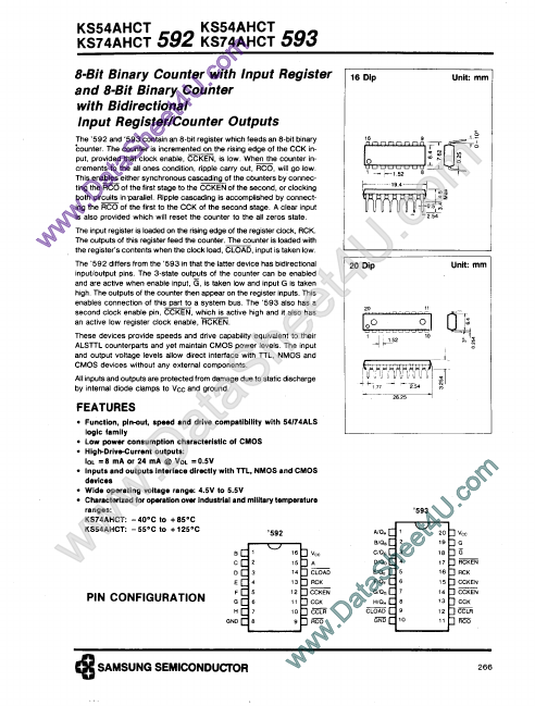 KS74AHCT592 Samsung Electronics