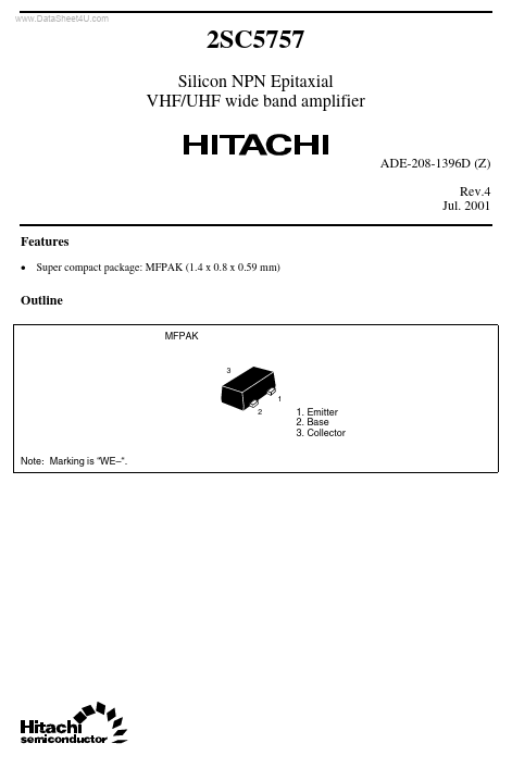 2SC5757 Hitachi Semiconductor