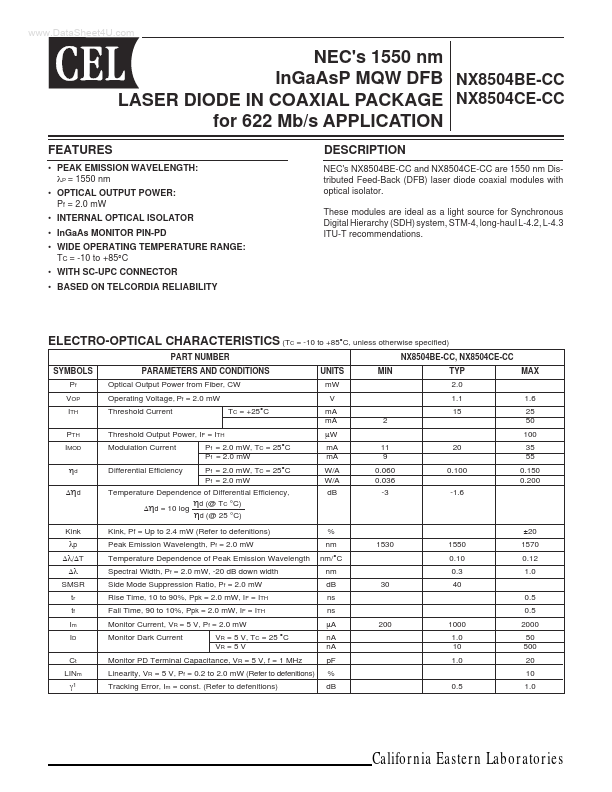 <?=NX8504BE-CC?> डेटा पत्रक पीडीएफ