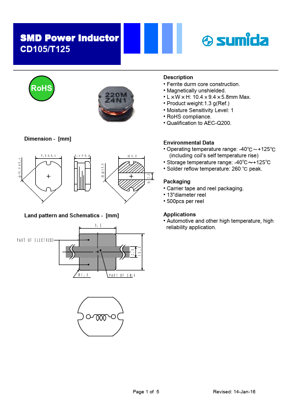 CD105T125NP-391KC