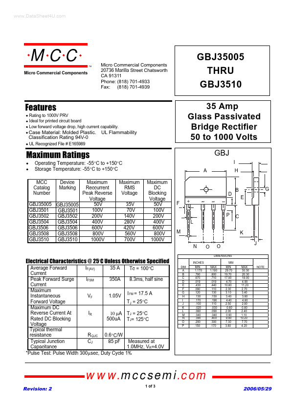 GBJ35005 MCC