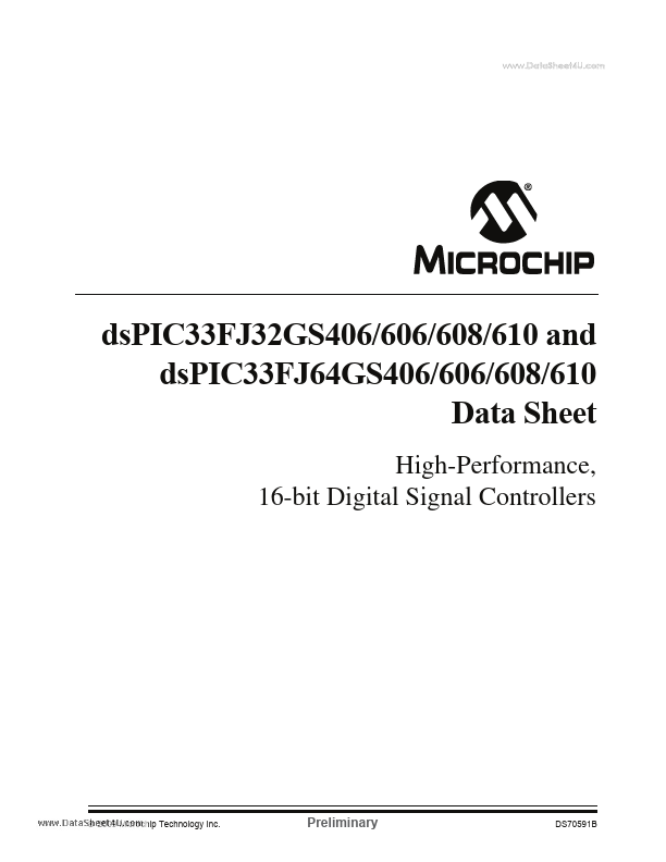 DSPIC33FJ64GS606 Microchip Technology
