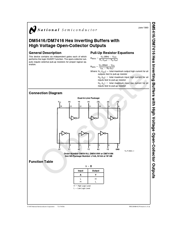 DM5416 National Semiconductor