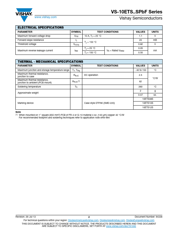 VS-10ETS12SPbF