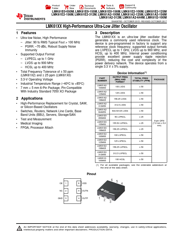 LMK61E0-156M