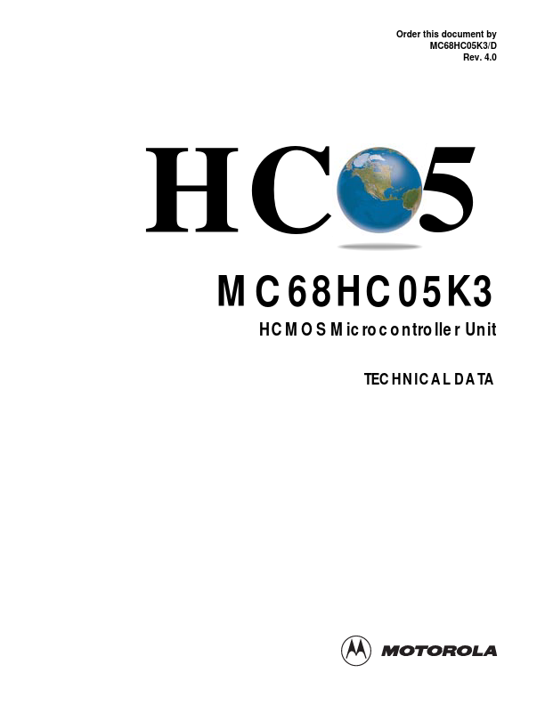 <?=MC68HC05K3?> डेटा पत्रक पीडीएफ