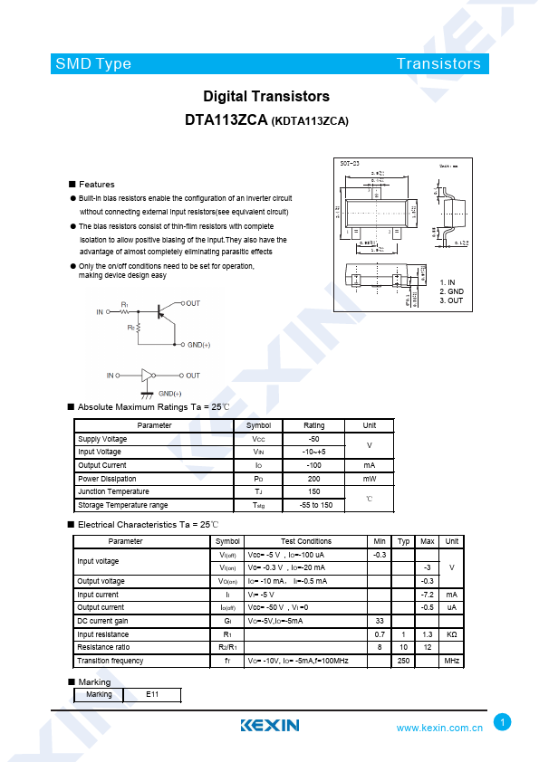 DTA113ZCA