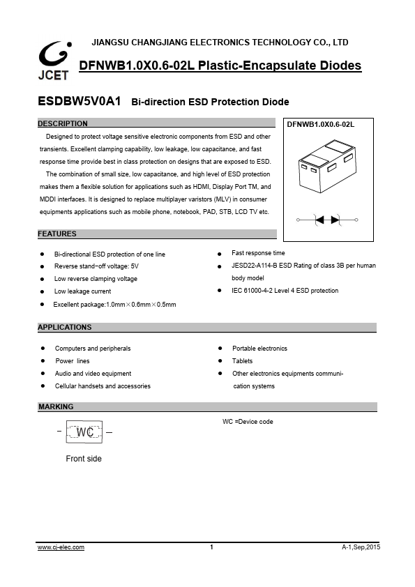 <?=ESDBW5V0A1?> डेटा पत्रक पीडीएफ