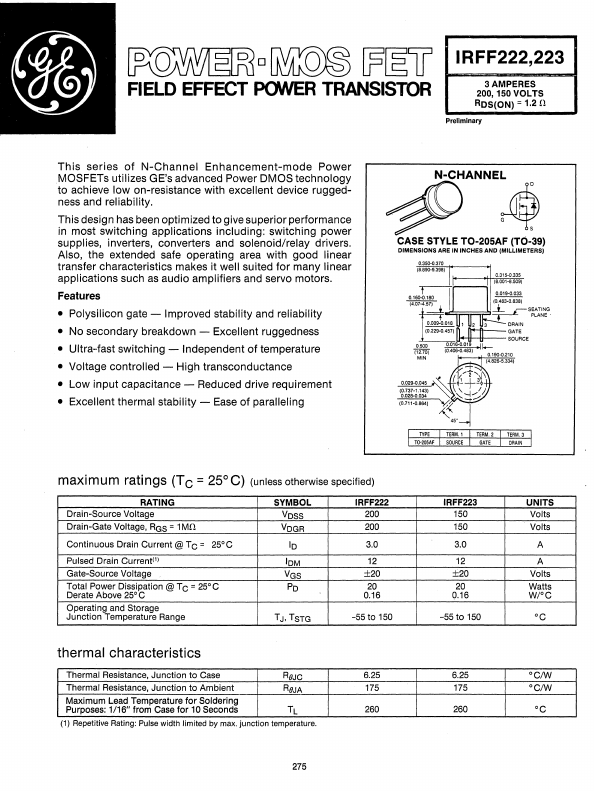 IRFF222